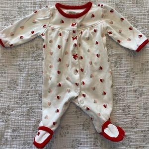 Heart Printed Bodysuit
